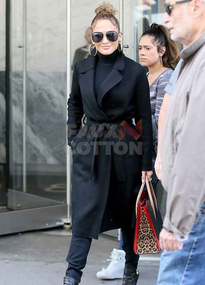 Jennifer Lopez Black Trench Coat Jennifer Lopez Black Trench Coat